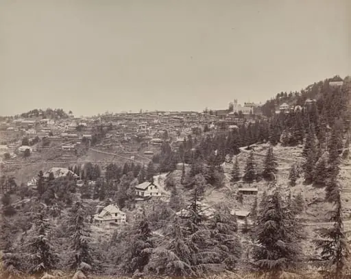 Shimla. View from Oakover House