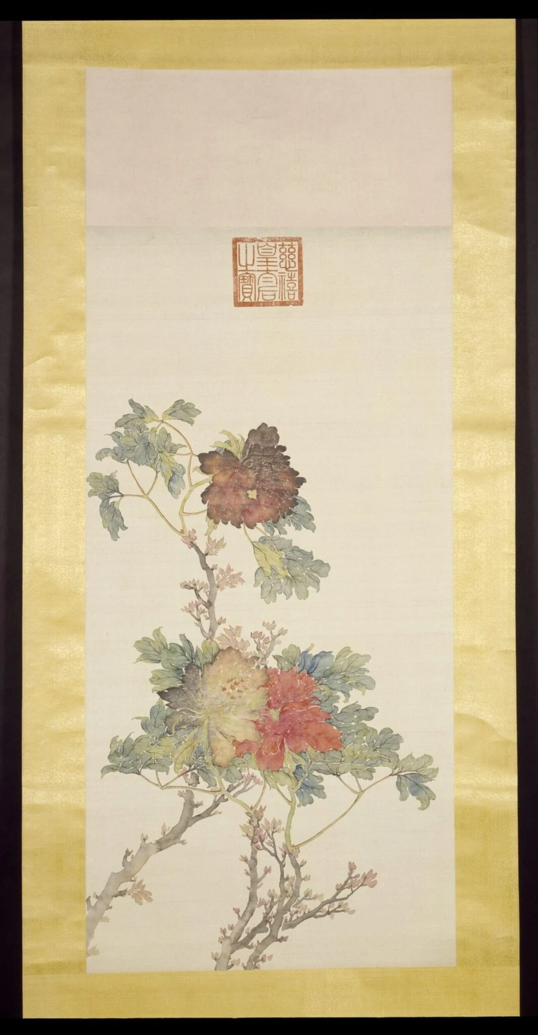 Peonies, by Jiahui Miao, paint, 1907