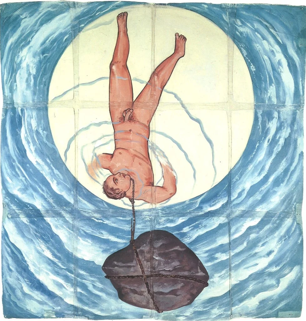 Untitled, by Francesco Clemente, gouache, 1980