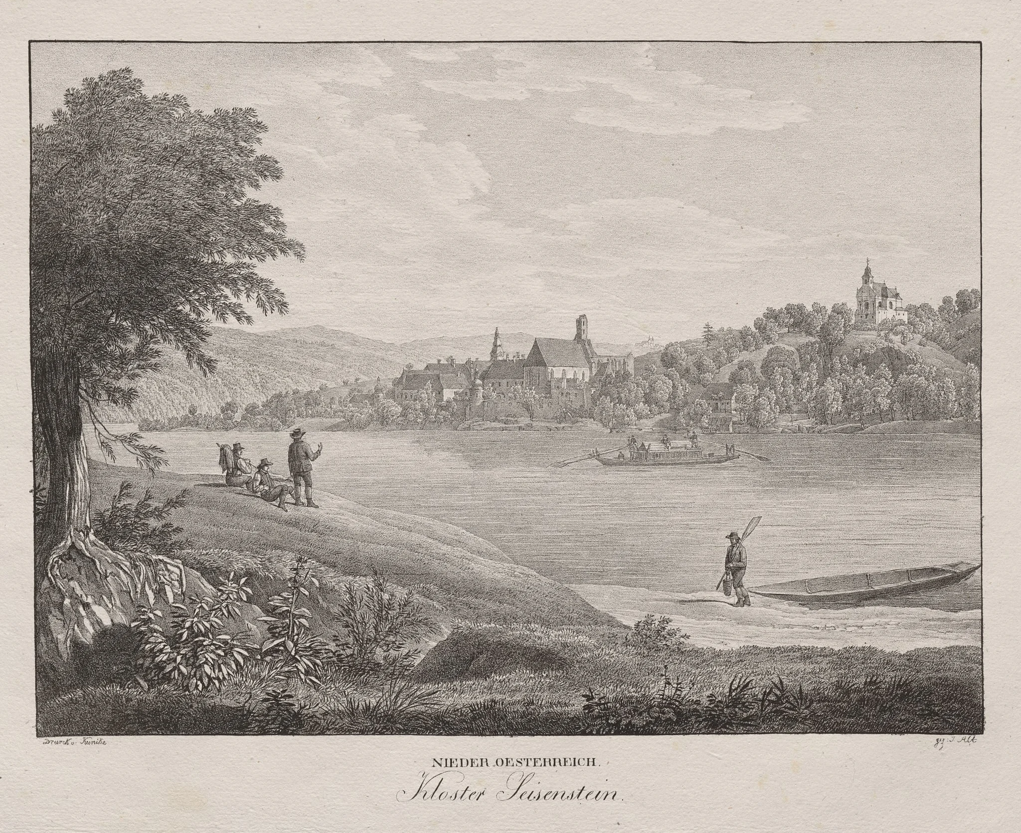 Nieder-oesterreich, Kloster, by Jakob Alt, 1839