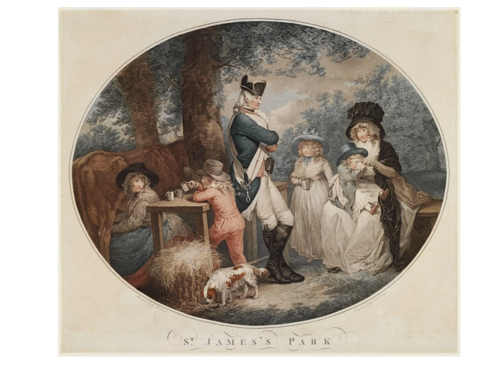 St James's Park, by François David Soiron, 1790