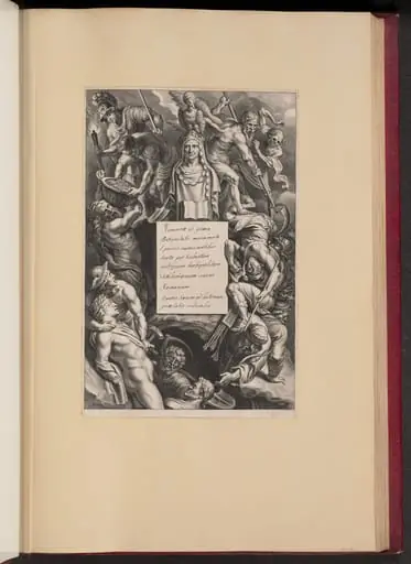 Title Page for Hubert Goltzius, Romanae et Graecae Antiqvitatis Monvmenta (Opera Omnia, I)
