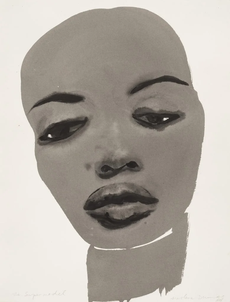 Untitled, by Marlene Dumas, watercolor, 1995