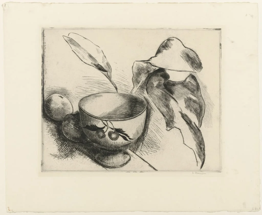 Untitled, by Heinrich Nauen, ink, 1920