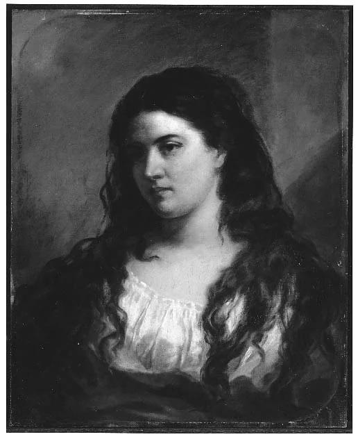 A Gypsy Girl, by Joseph Alexander Ames, oil, 1860