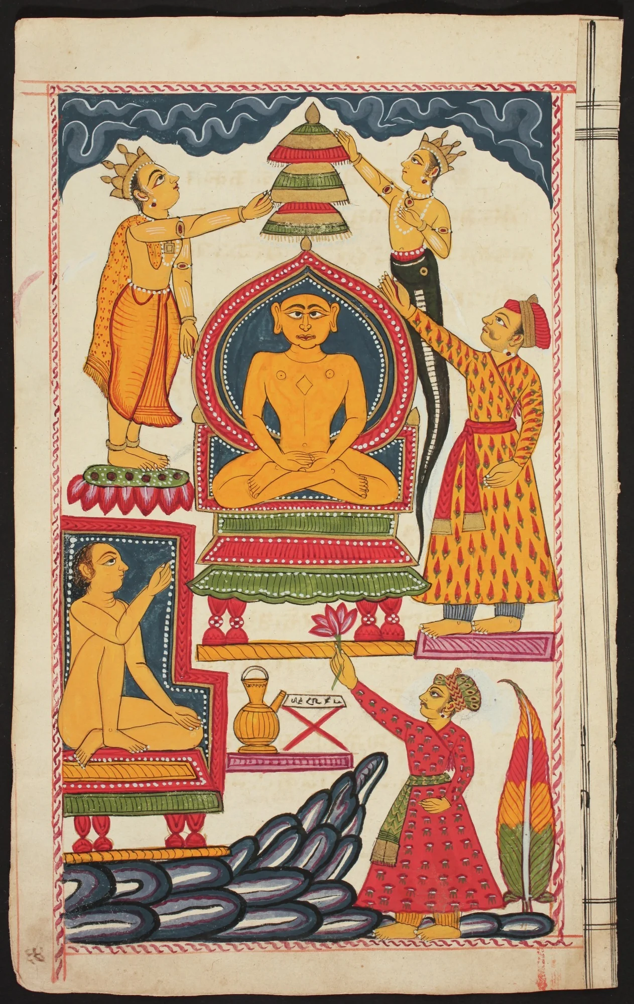 Folio from the Bhaktamara Stotra (“Hymn of the Immortal Devotee”), by Unknown, unspecified