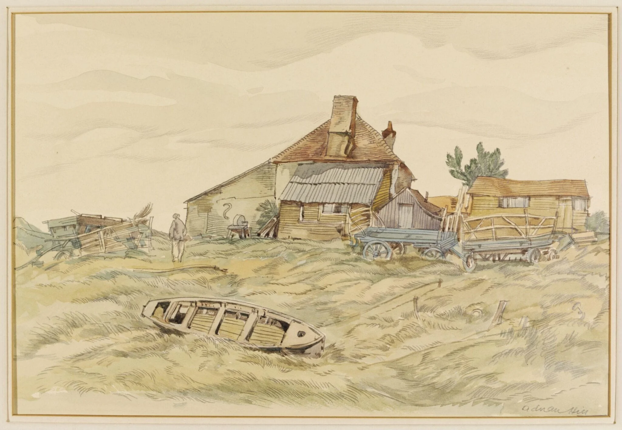 Old Cottages on the Marshes, Winchelsea