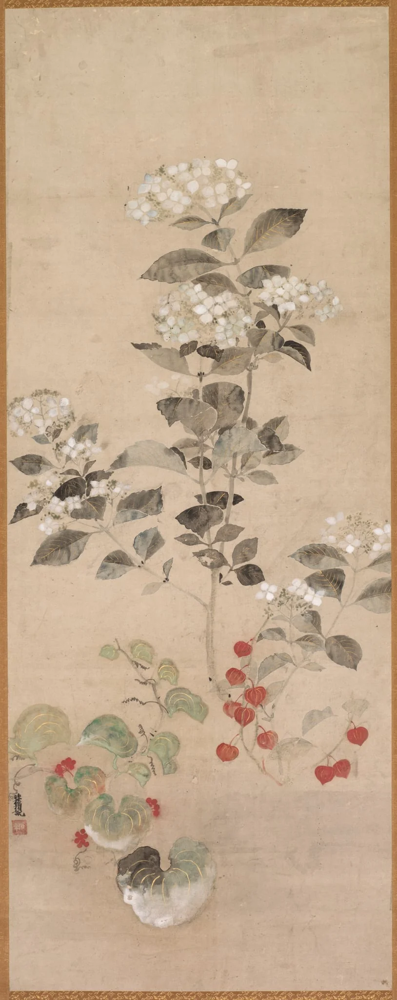 Summer Flowers, by Kitagawa Sōsetsu, unspecified, 1604