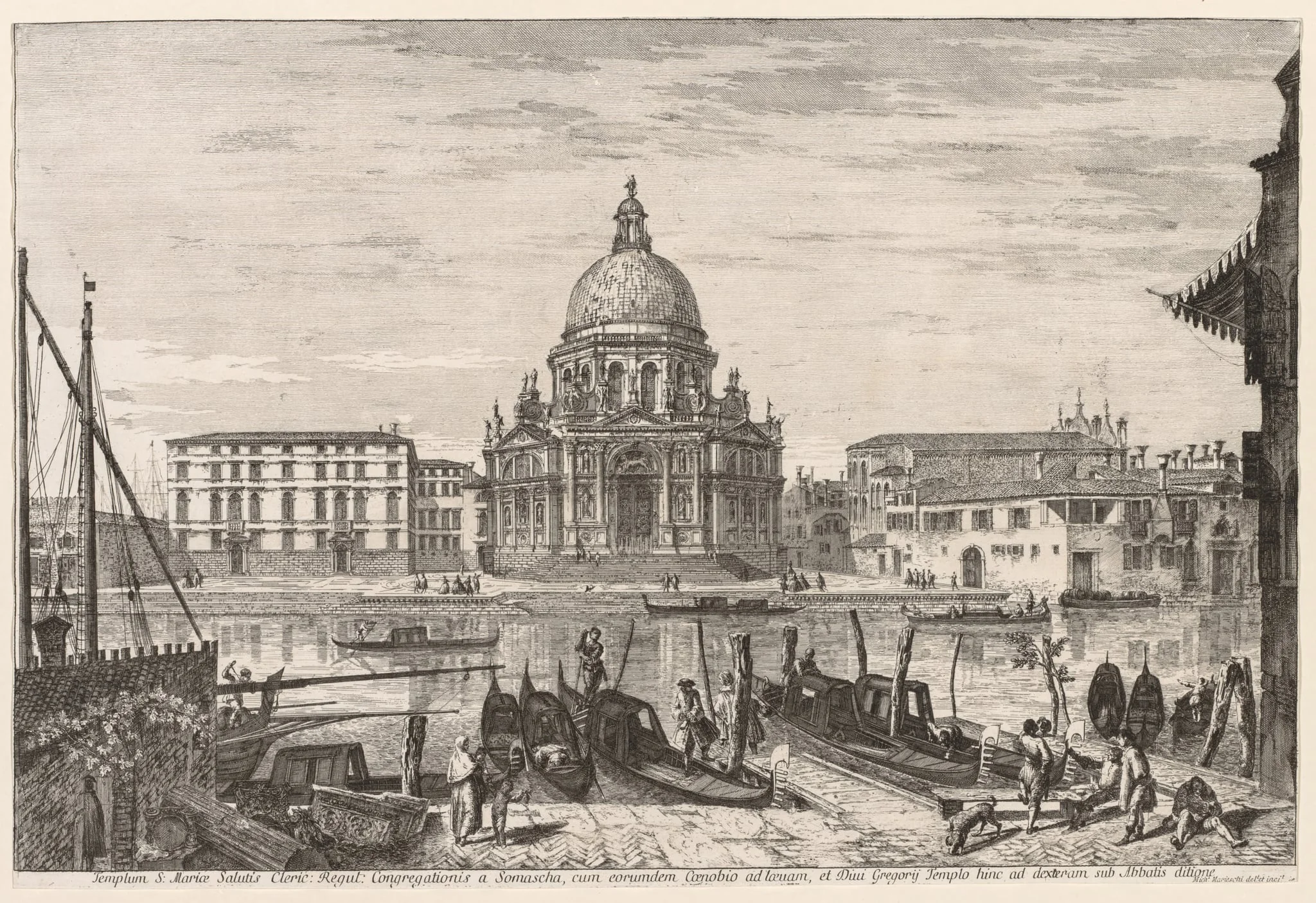 Views of Venice:  S. M. Della Salute, by Michele Marieschi, 1741