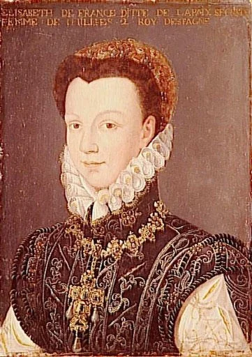 Portrait of Elisabeth of Valois, by Unknown, oil, 1600