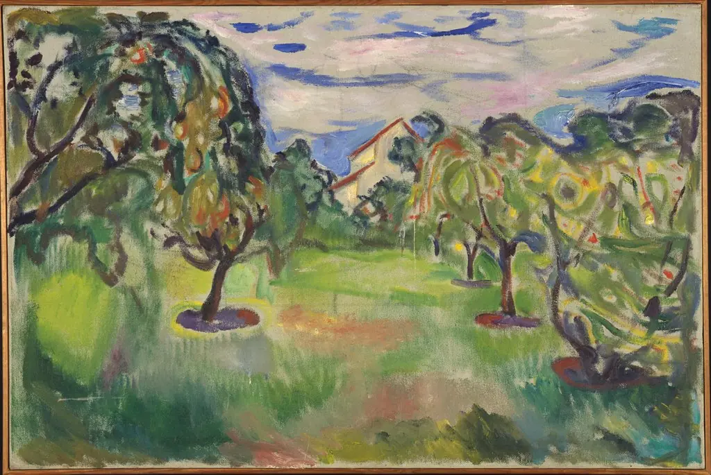 Garden with Apple Trees