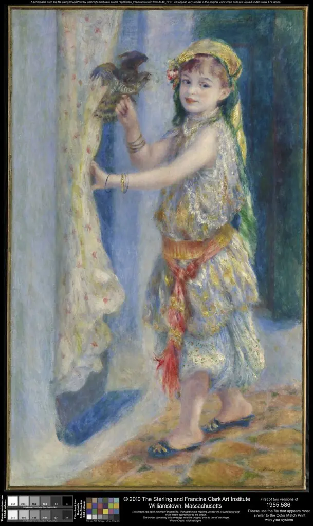 Child with a Bird (Mademoiselle Fleury in Algerian Costume)