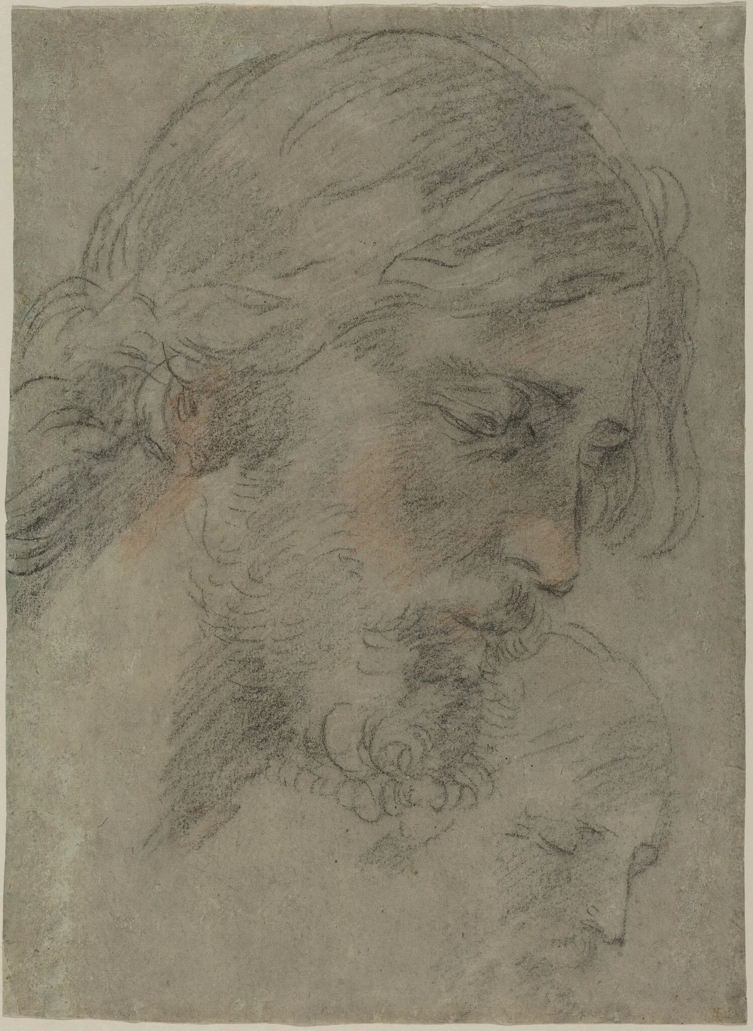 The Head of Christ, by Guido Reni, chalk, 1623