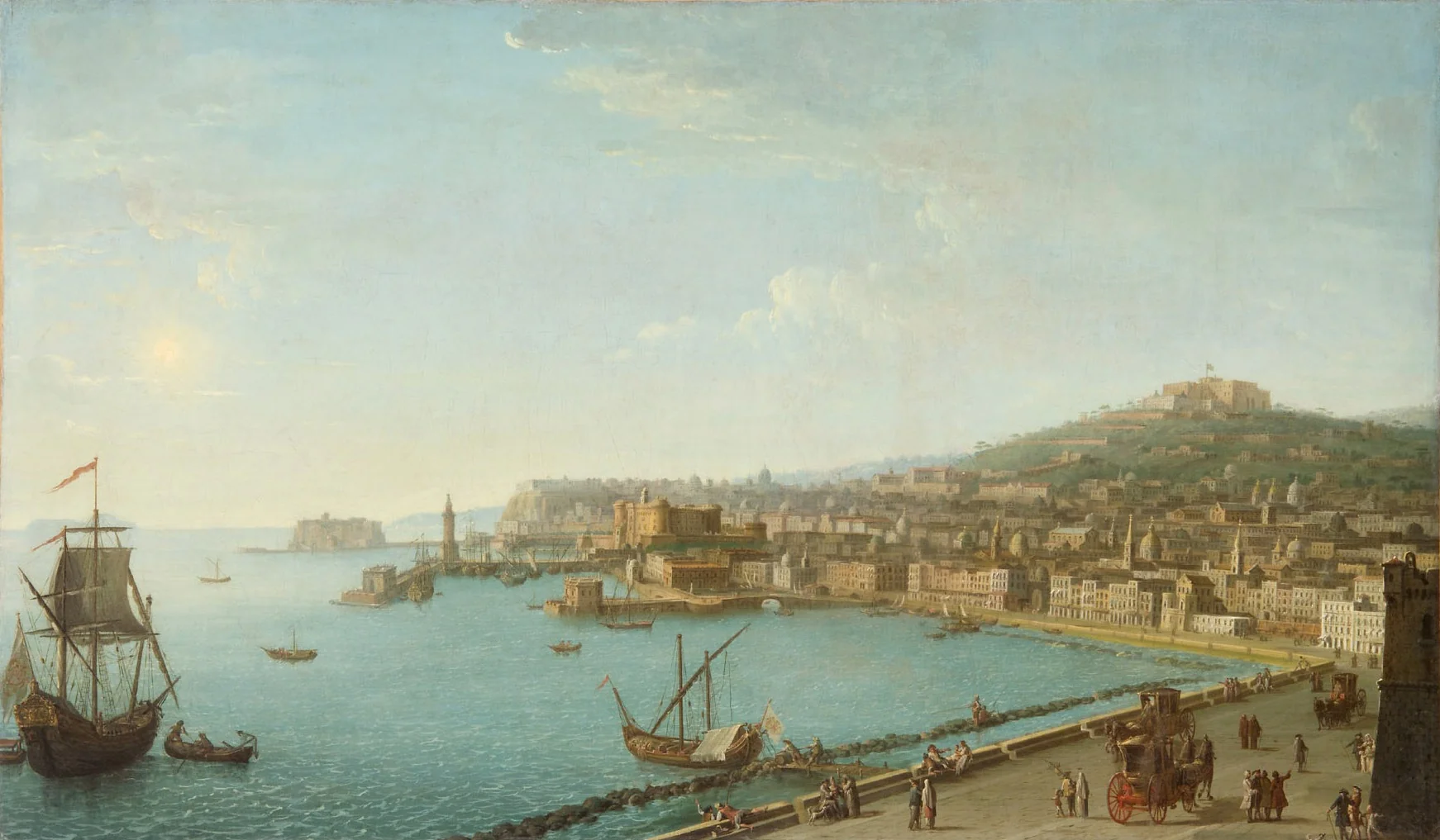 Ansicht von Neapel von Südosten, by Antonio Joli, unspecified