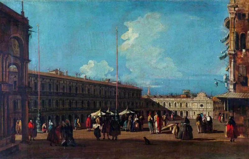 Venice: The Piazza San Marco Looking West