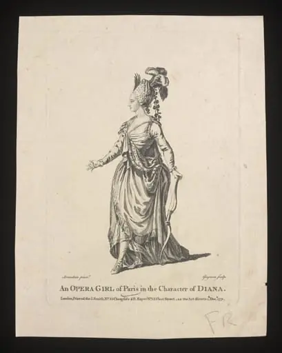 An Opera Girl of Paris in the Character of Diana