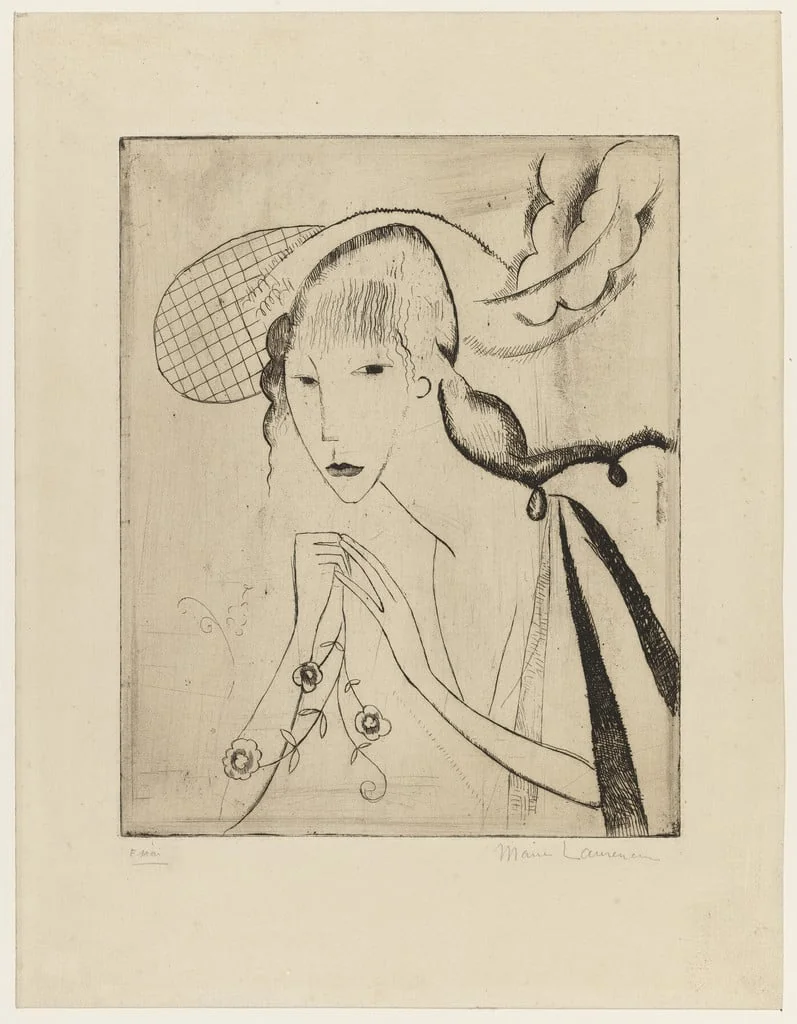 Untitled, by Marie Laurencin, ink, 1913