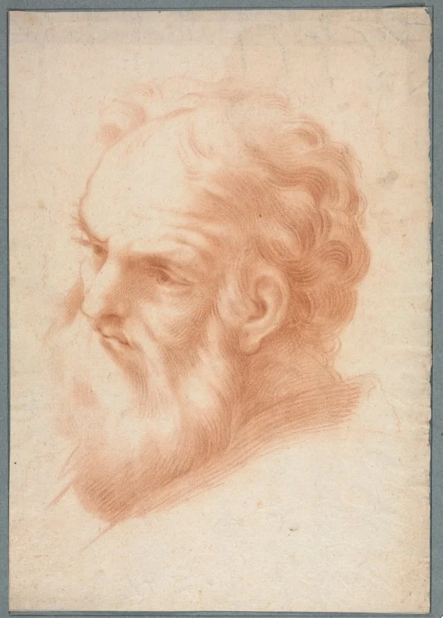 Head of an Old Man, by Unknown, 1704