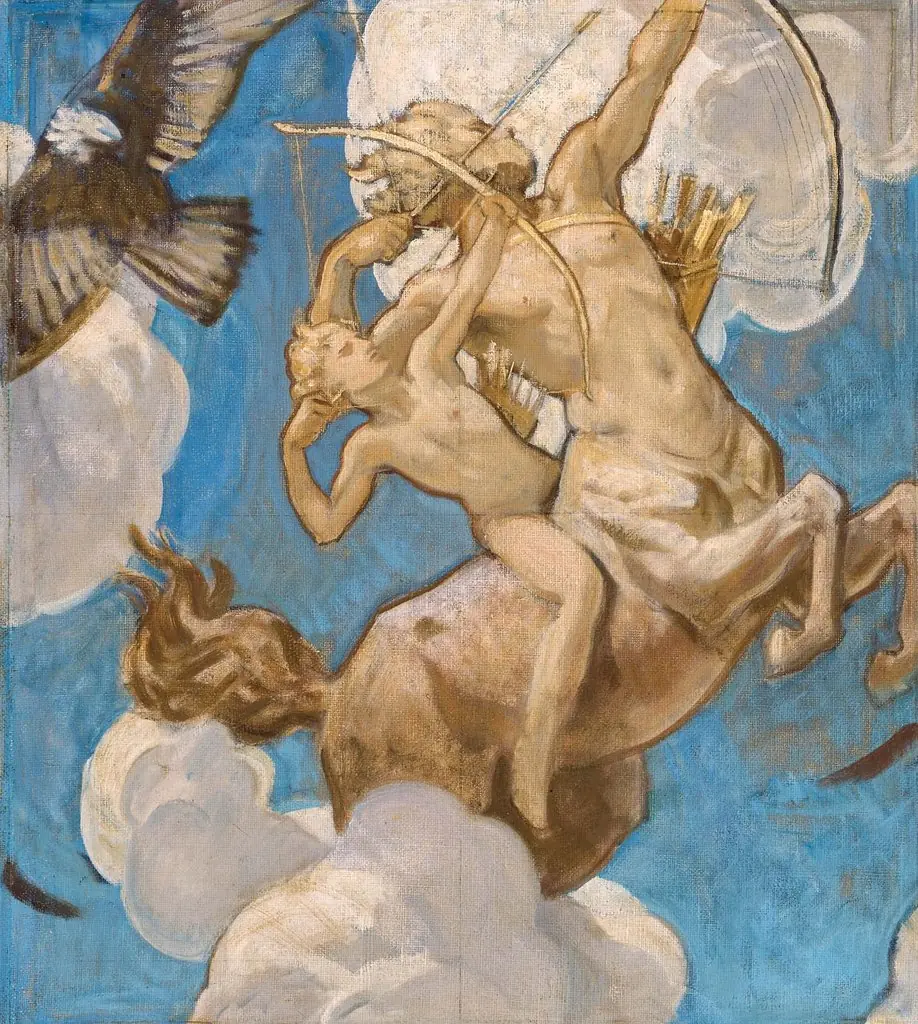 Sketch for Chiron and Achilles