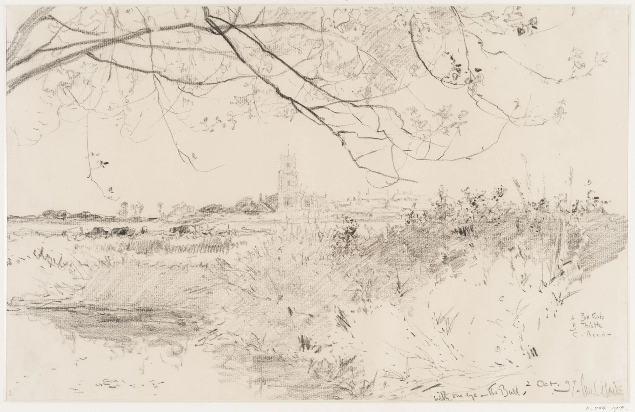 Walberswick Marshes., by Haite, 2