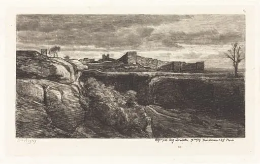 Ruins of the Chateau of Cremieux (Les Ruines du chateau de Cremieux)