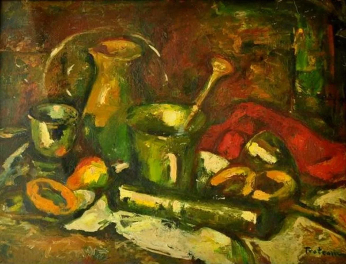 Natură statică cu căni, by Petru Remus Troteanu, unspecified