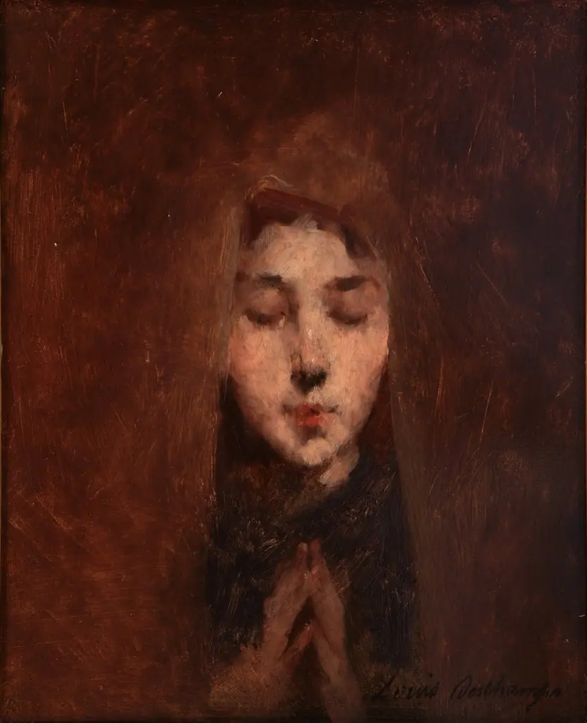 Young man praying