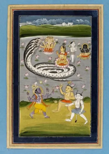 Krishna and Kaliya