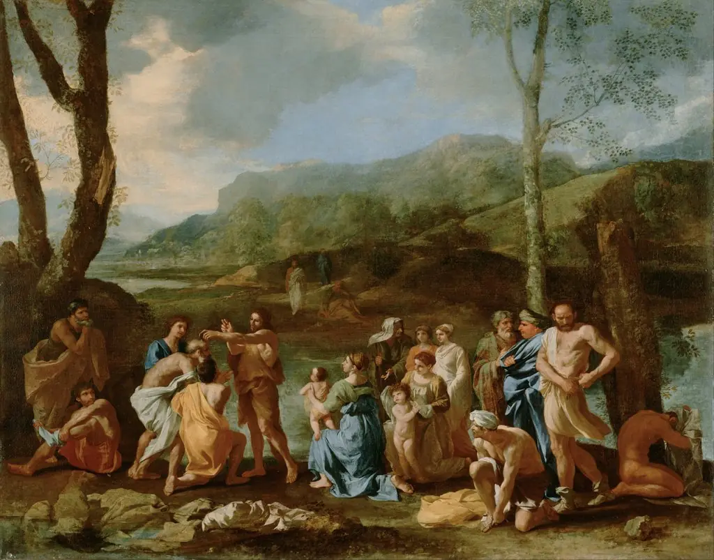 Saint John Baptizing in the River Jordan