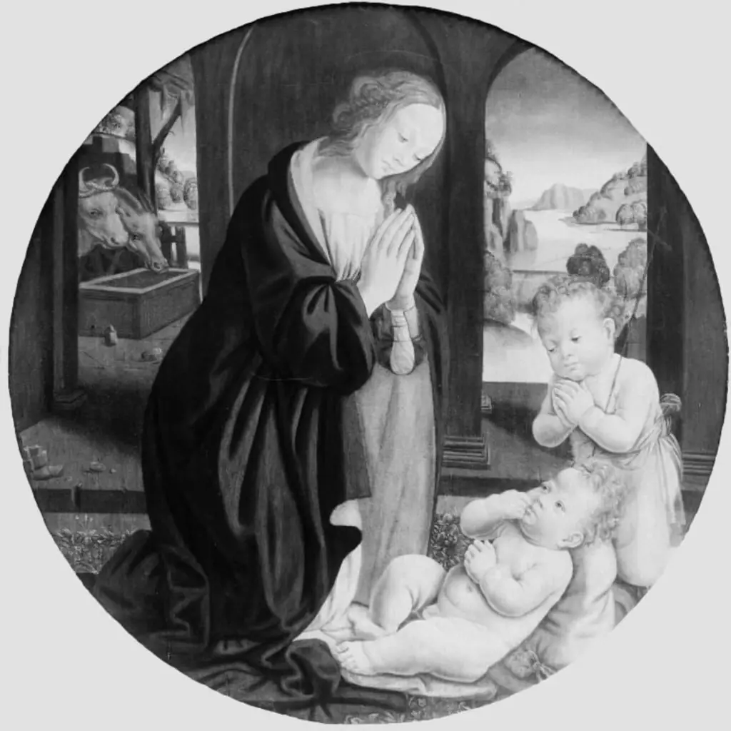 The Virgin and St. John Worshipping the Christ