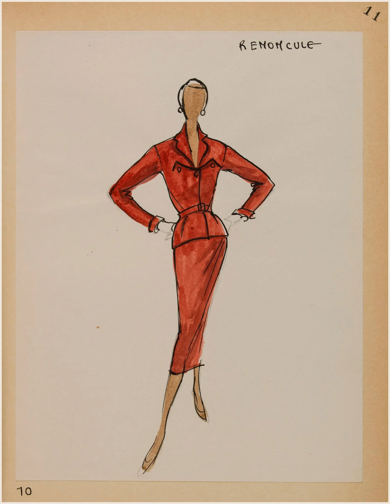 Renoncule, by Carven, 1956
