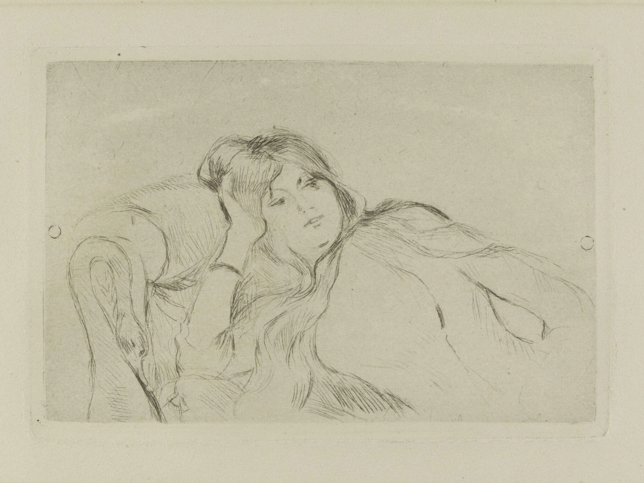 Jeune femme au repos, by Berthe Morisot, 1889
