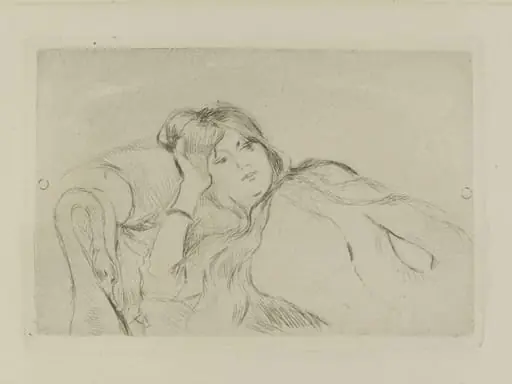 Jeune femme au repos