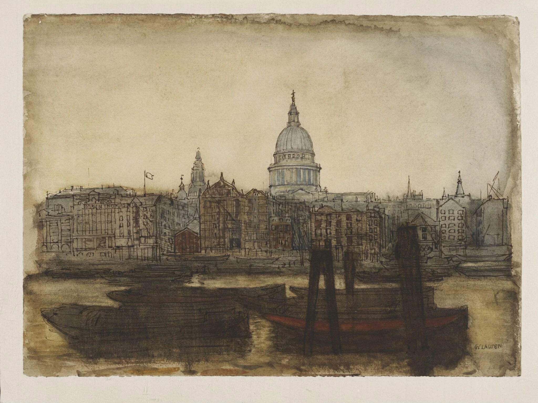 St. Paul's Cathedral from the River Thames
