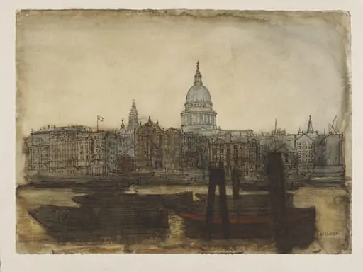 St. Paul's Cathedral from the River Thames