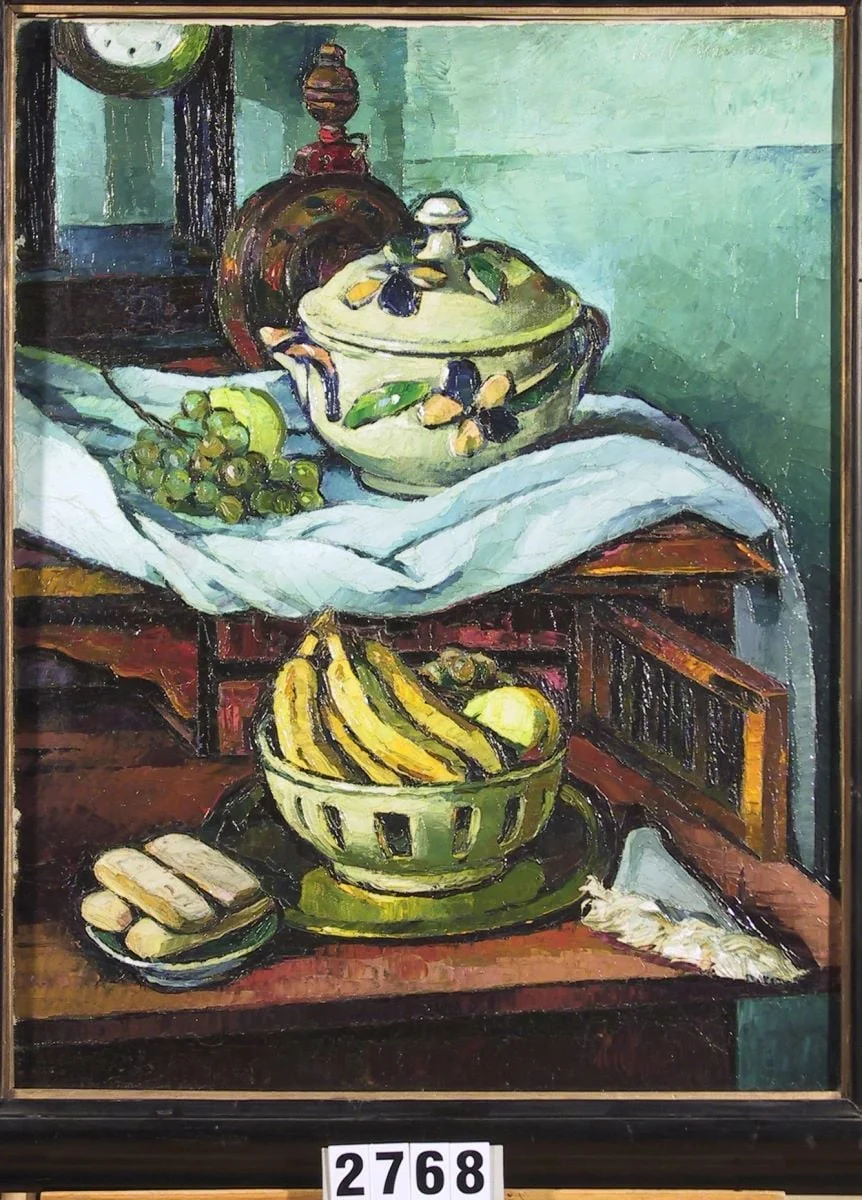 Natură statică cu banane, by Walter Widmann, unspecified