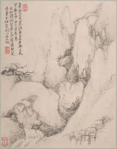 清  戴本孝  山水圖  冊|Landscapes