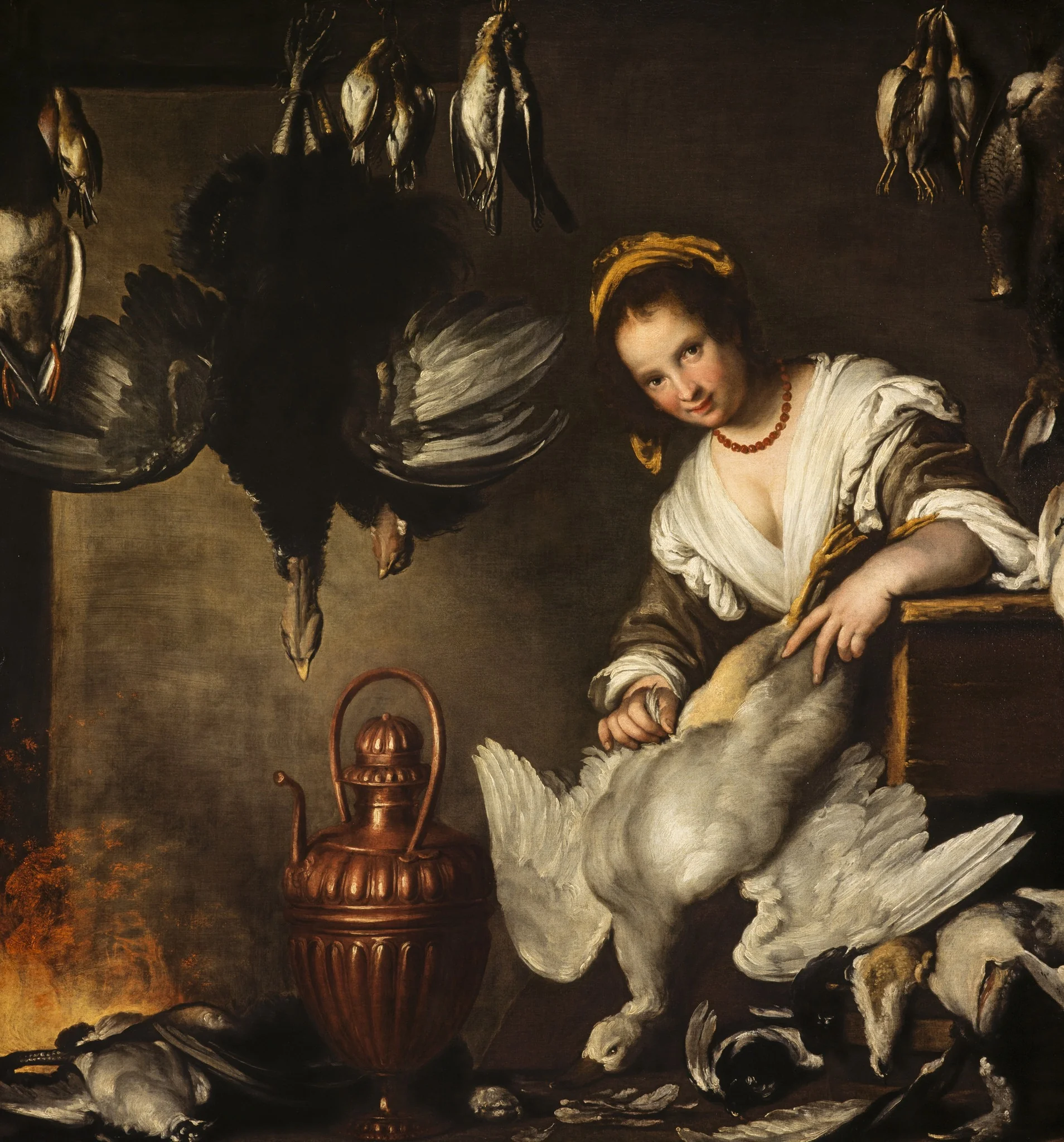 The Cook, by Bernardo Strozzi, oil, 1635