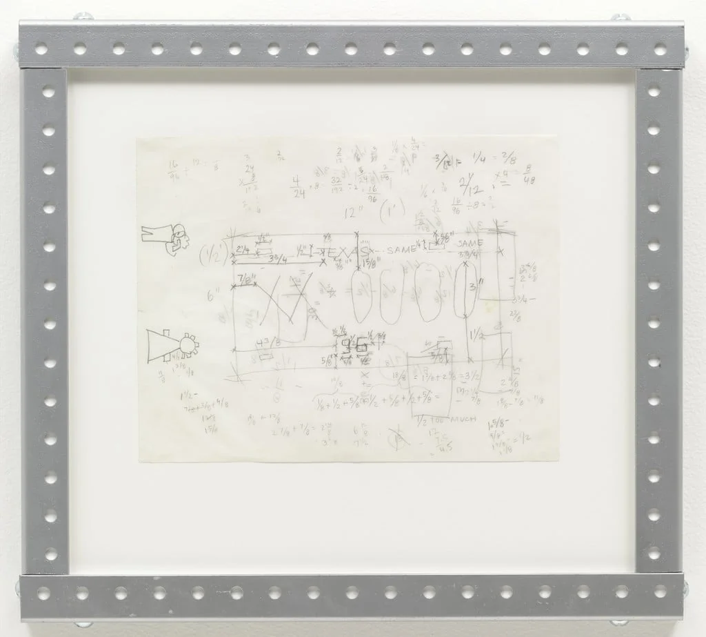 Untitled, by Cady Noland, graphite, 1988