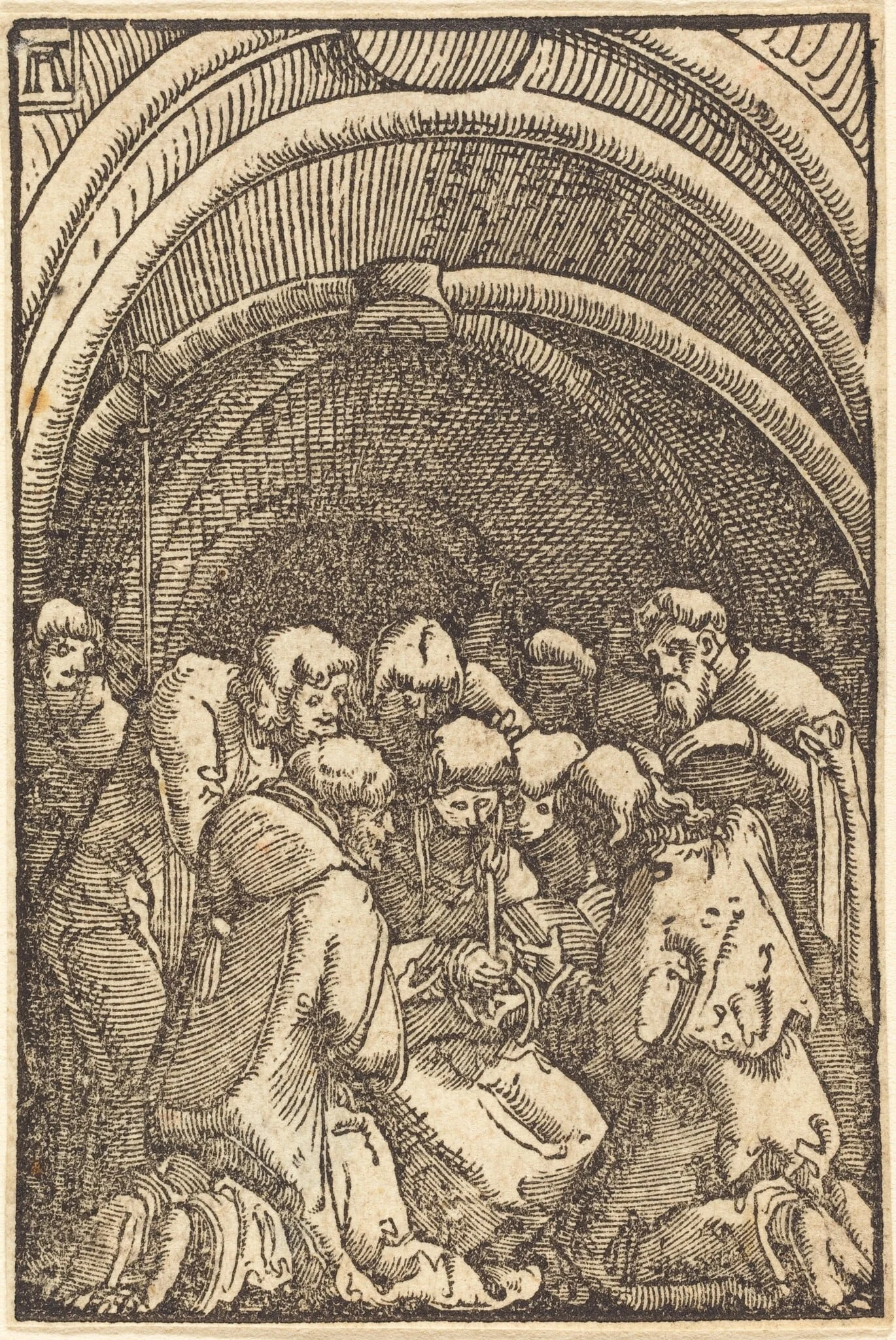 The Death of the Virgin, by Albrecht Altdorfer, ink, 1513