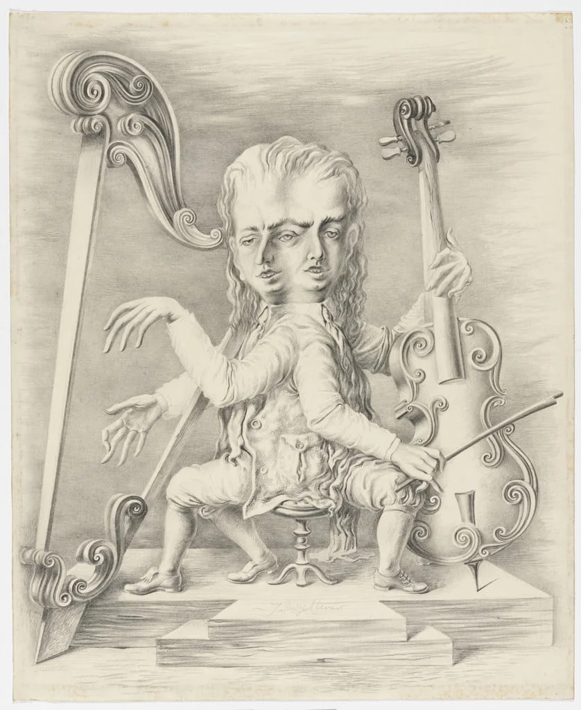 Untitled, by Fabrizio Clerici, graphite, 1944