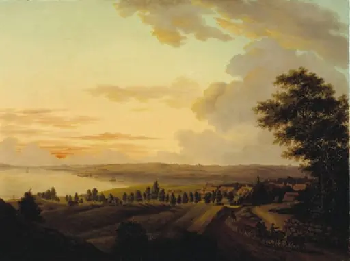 Sjællandsk landskab, aften
