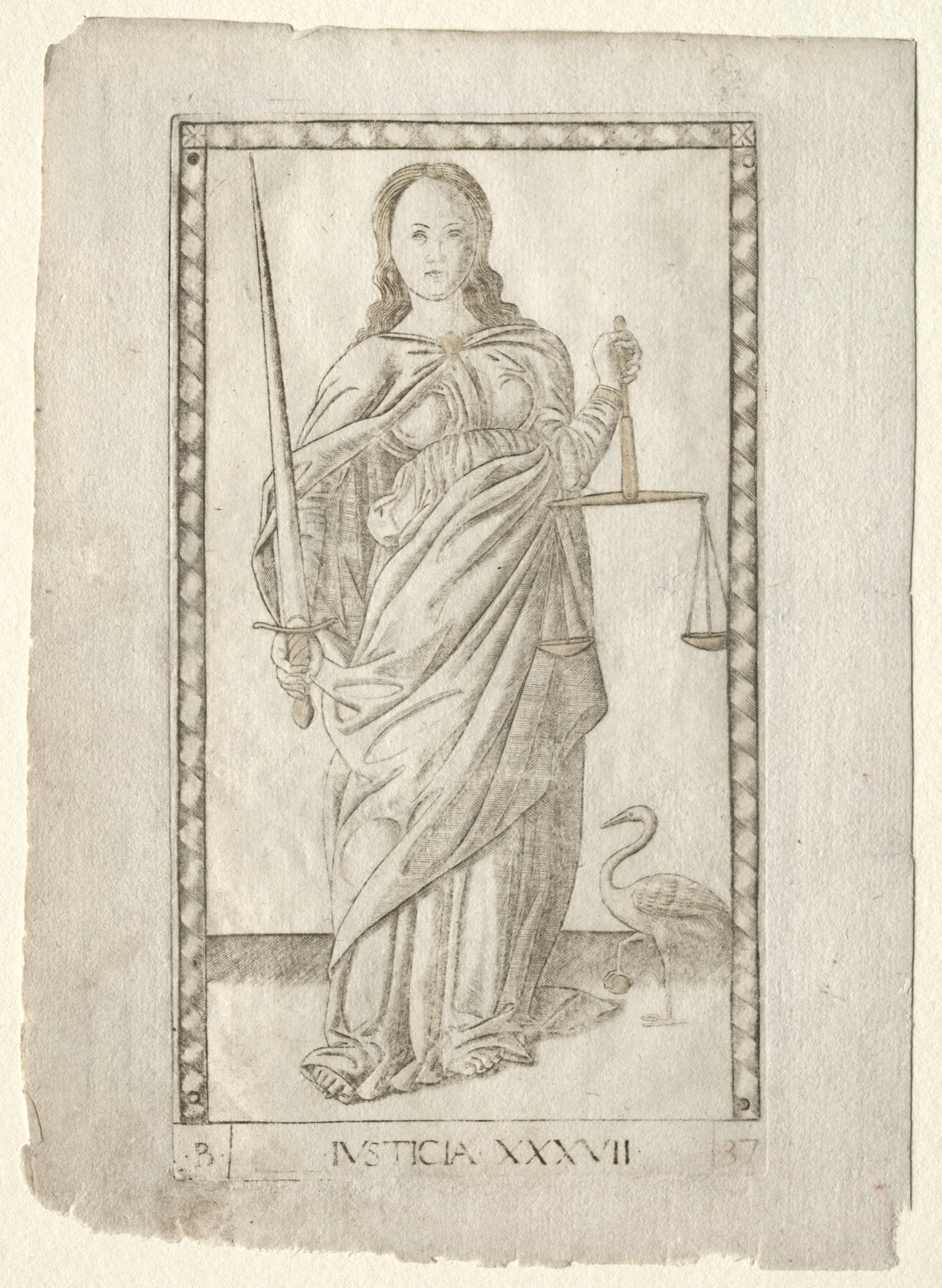 Justice (from the Tarocchi, series B: Cosmic Principles & Virtues, #37)