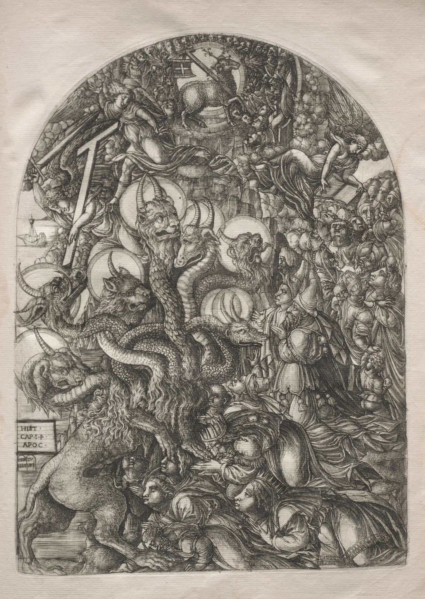 The Apocalypse:  The Beast with Seven Heads and Ten Horns, by Jean Duvet, 1551