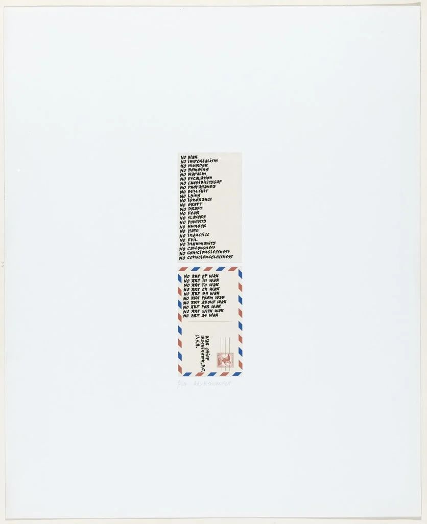 Untitled, by Ad Reinhardt, ink, 1967