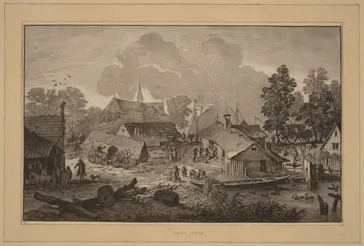 Village with Pond
