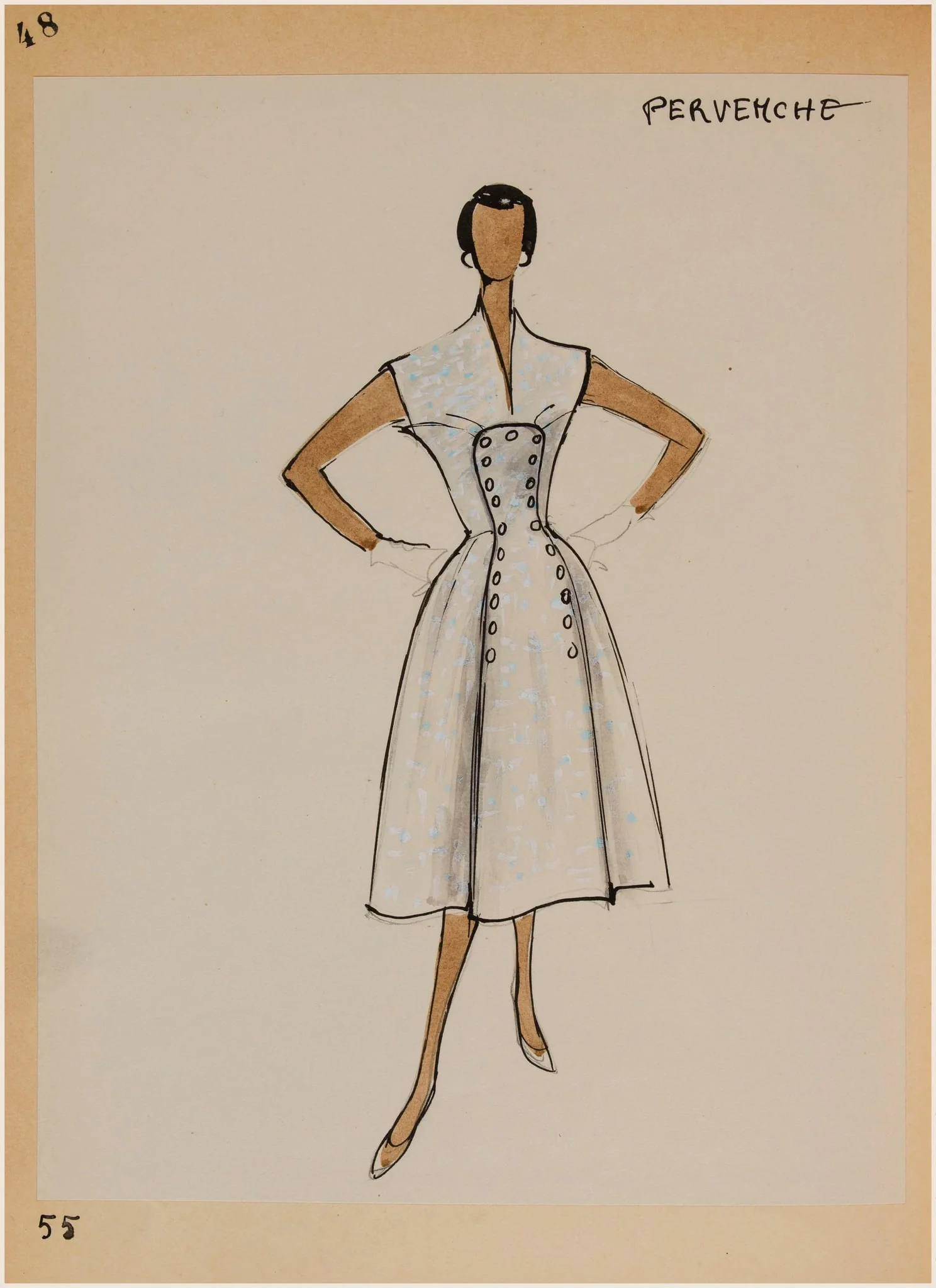 Pervenche, by Marie-Louise Carven, 1956