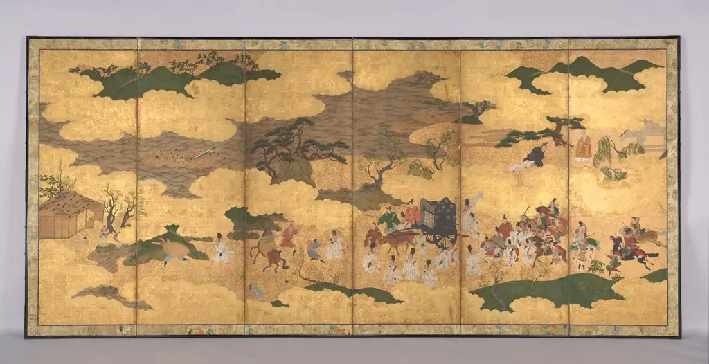 Sugawara Michizane Traveling to Dazaifu