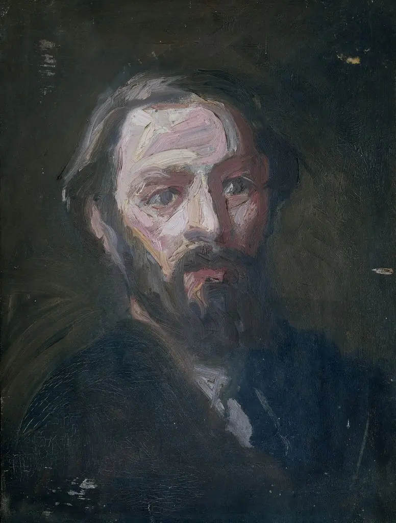 Portret van de beeldhouwer Pier Pander (1864-1919)