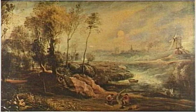Landscape with bird catcher